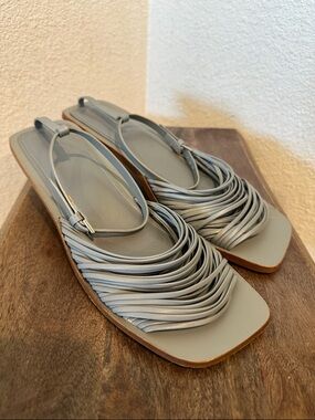 COS blue Strappy Sandals leather Women’s Size 8